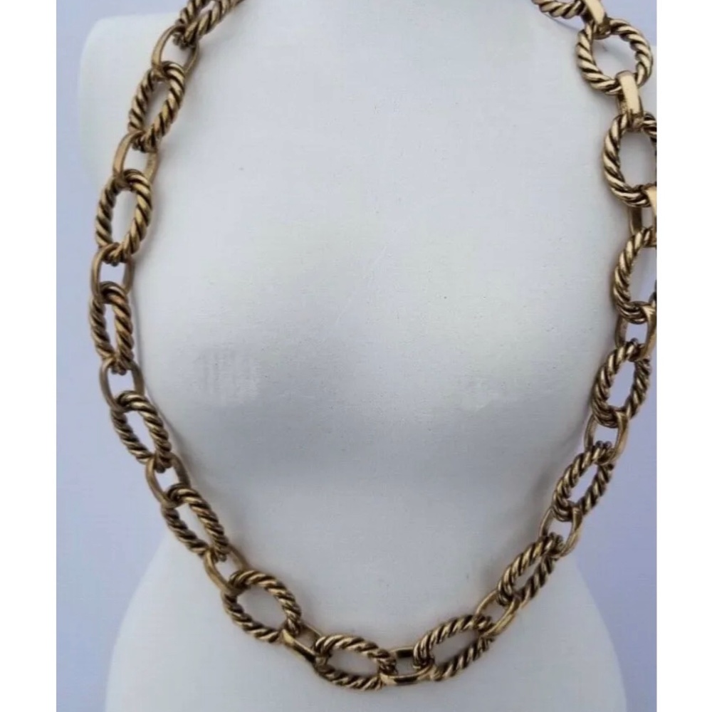Premier Designs French rope Chain necklace, bronze color